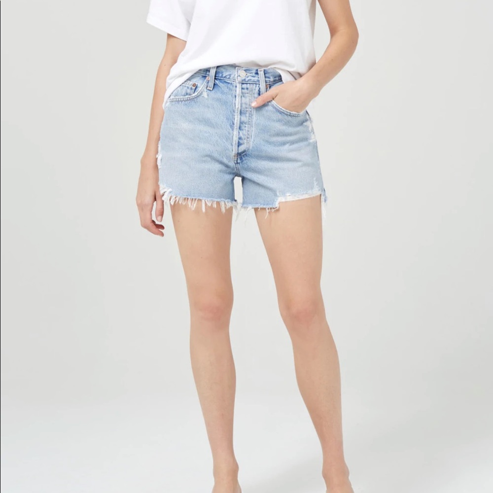 Agolde Lightwash Dee Shorts Sz 27